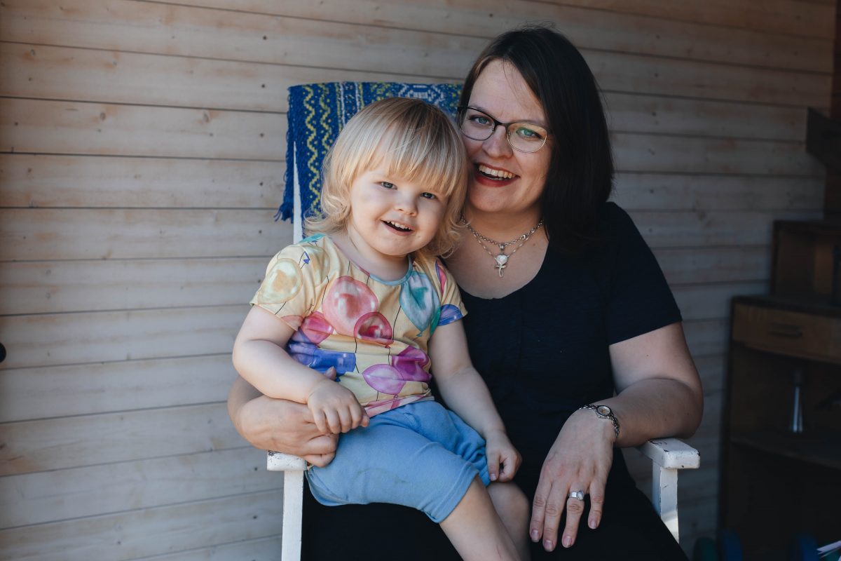 Pulkkisen perheen äiti ja kuopus