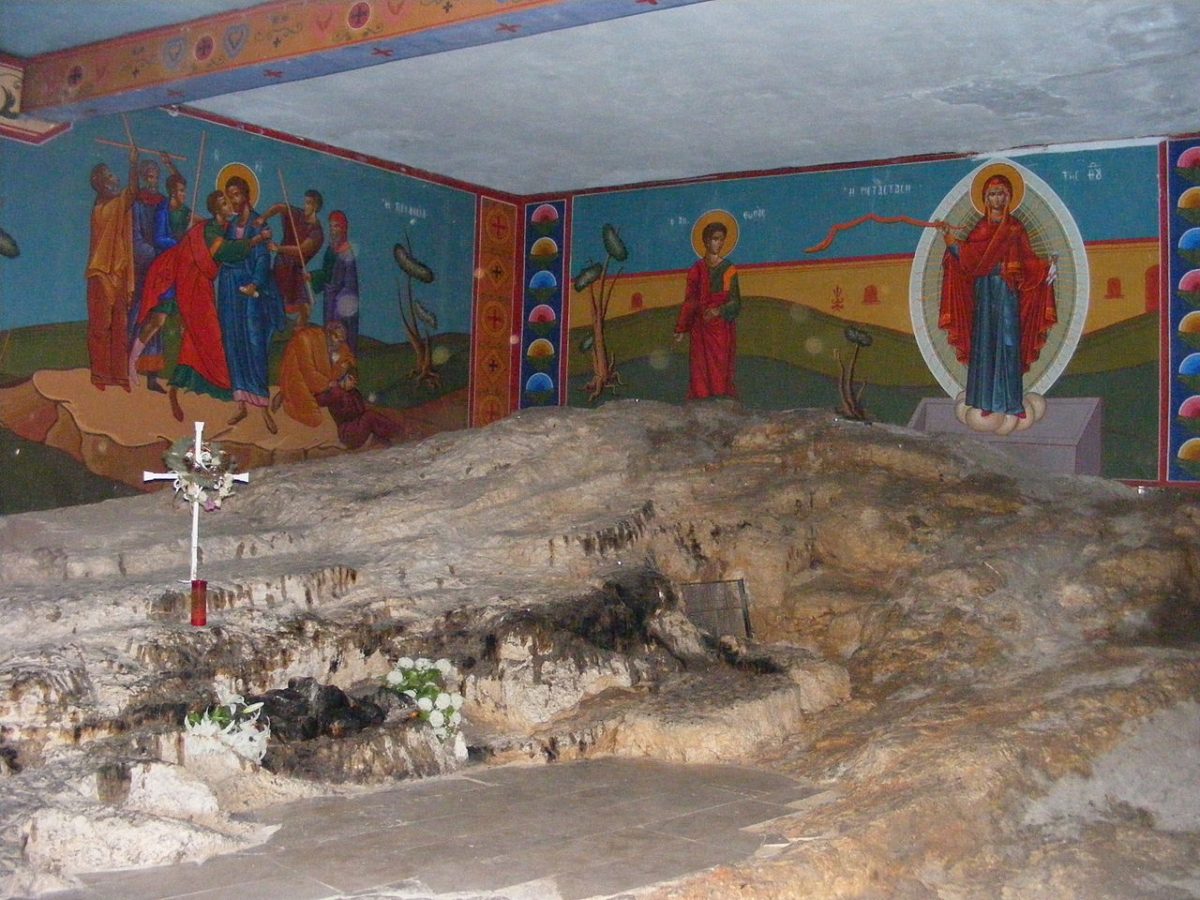 Kuva Stefanoksen kivityksen muistopaikasta Jerusalemissa